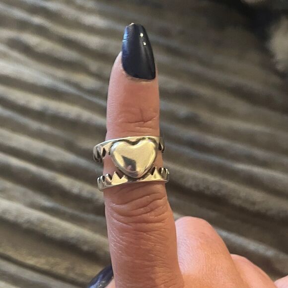 The Love is a Double Edged Sword ring in 925 silver - Picture 6 of 11